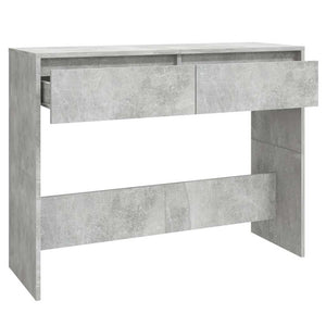 Τραπεζάκι κονσόλα Γκρι Σκυρ. 100x35x76,5 εκ. Επεξεργασμένο Ξύλο