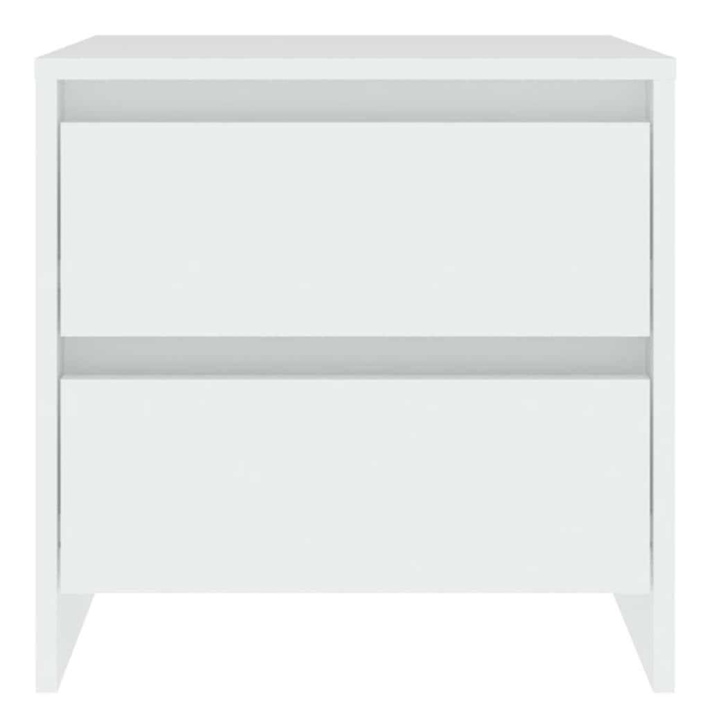 Κομοδίνο Λευκό 45 x 34,5 x 44,5 εκ. από Μοριοσανίδα - Pakobazaar
