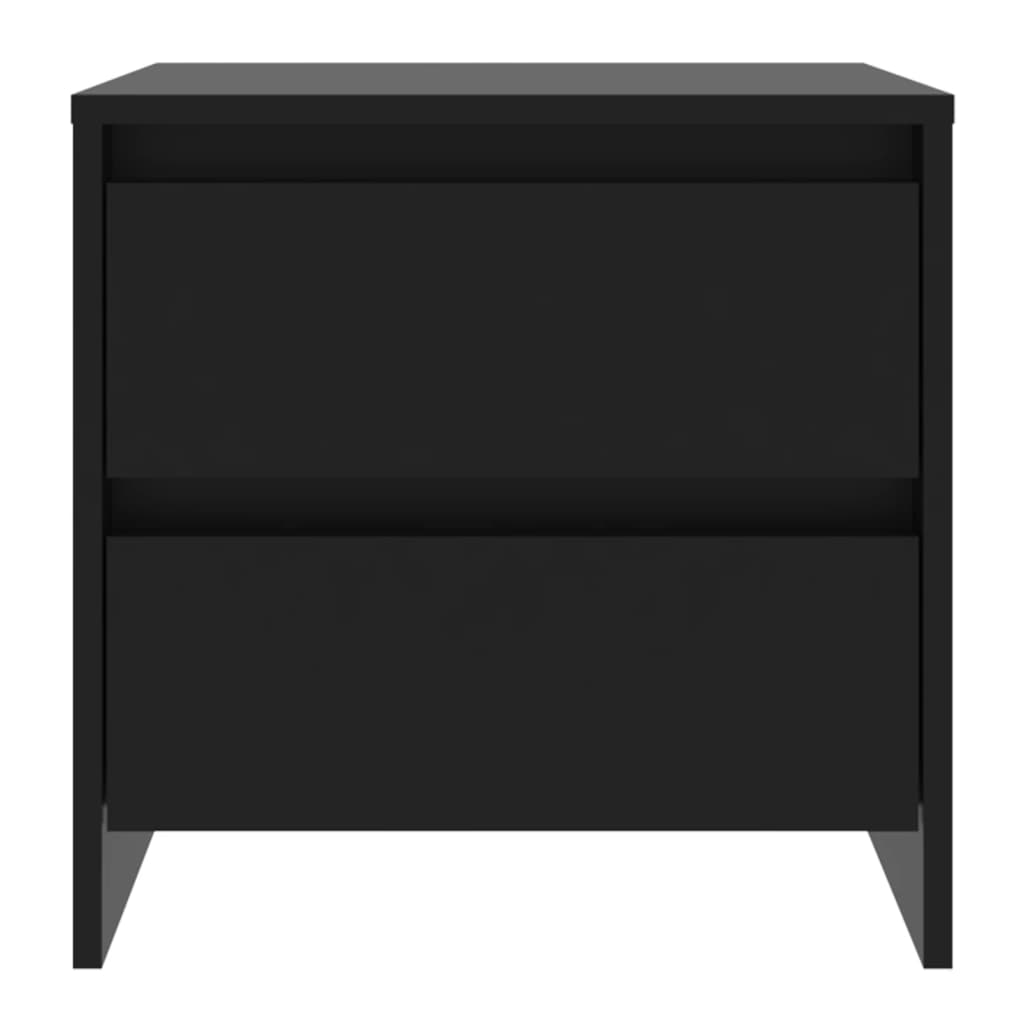 Κομοδίνο Μαύρο 45 x 34,5 x 44,5 εκ. από Μοριοσανίδα