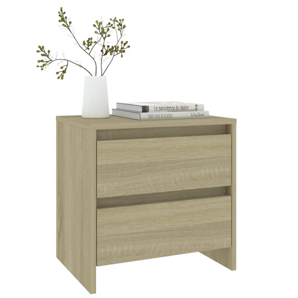 Κομοδίνο Sonoma Δρυς 45x34,5x44,5 εκ. από Επεξεργασμένο Ξύλο