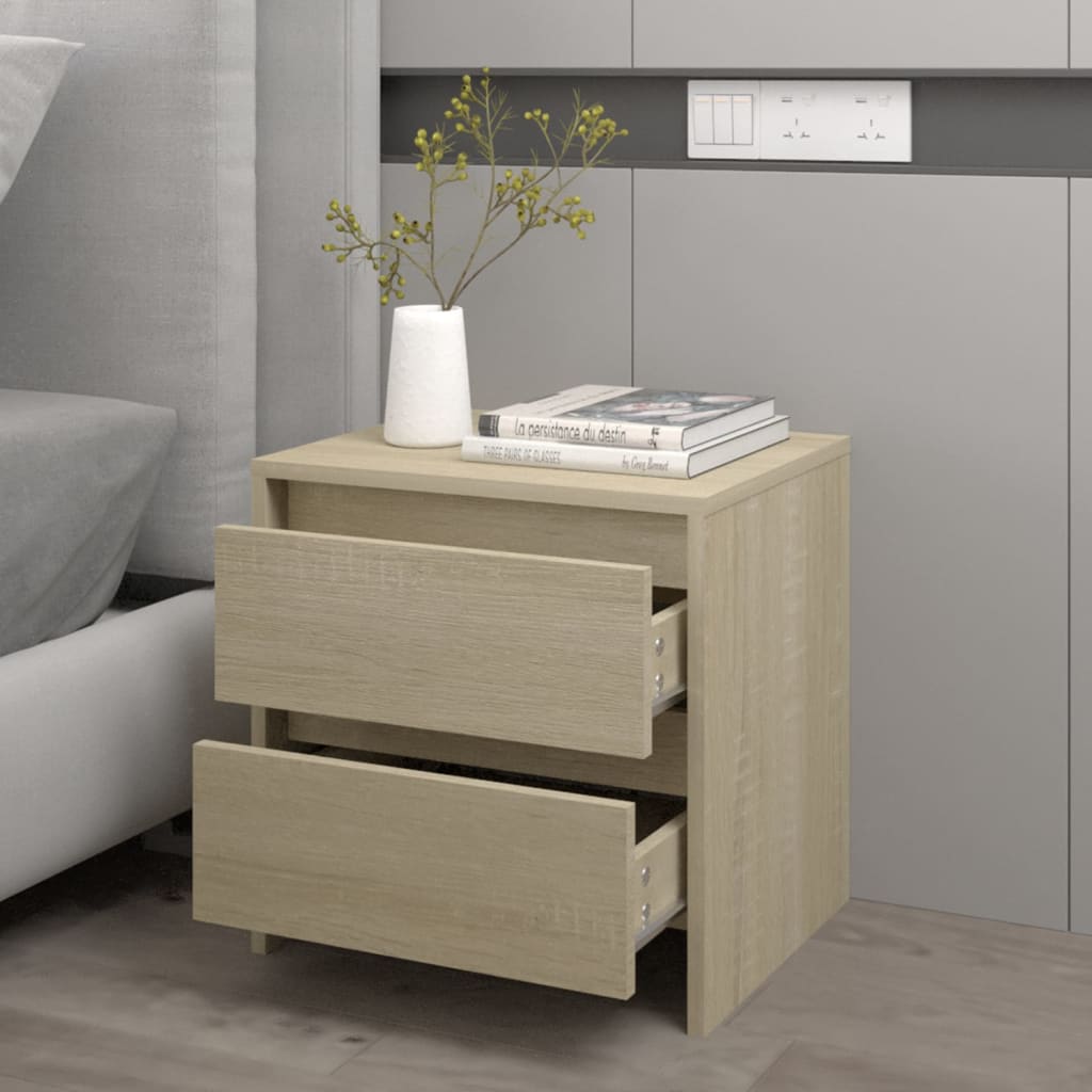 Κομοδίνο Sonoma Δρυς 45x34,5x44,5 εκ. από Επεξεργασμένο Ξύλο