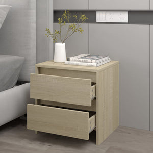 Κομοδίνο Sonoma Δρυς 45x34,5x44,5 εκ. από Επεξεργασμένο Ξύλο