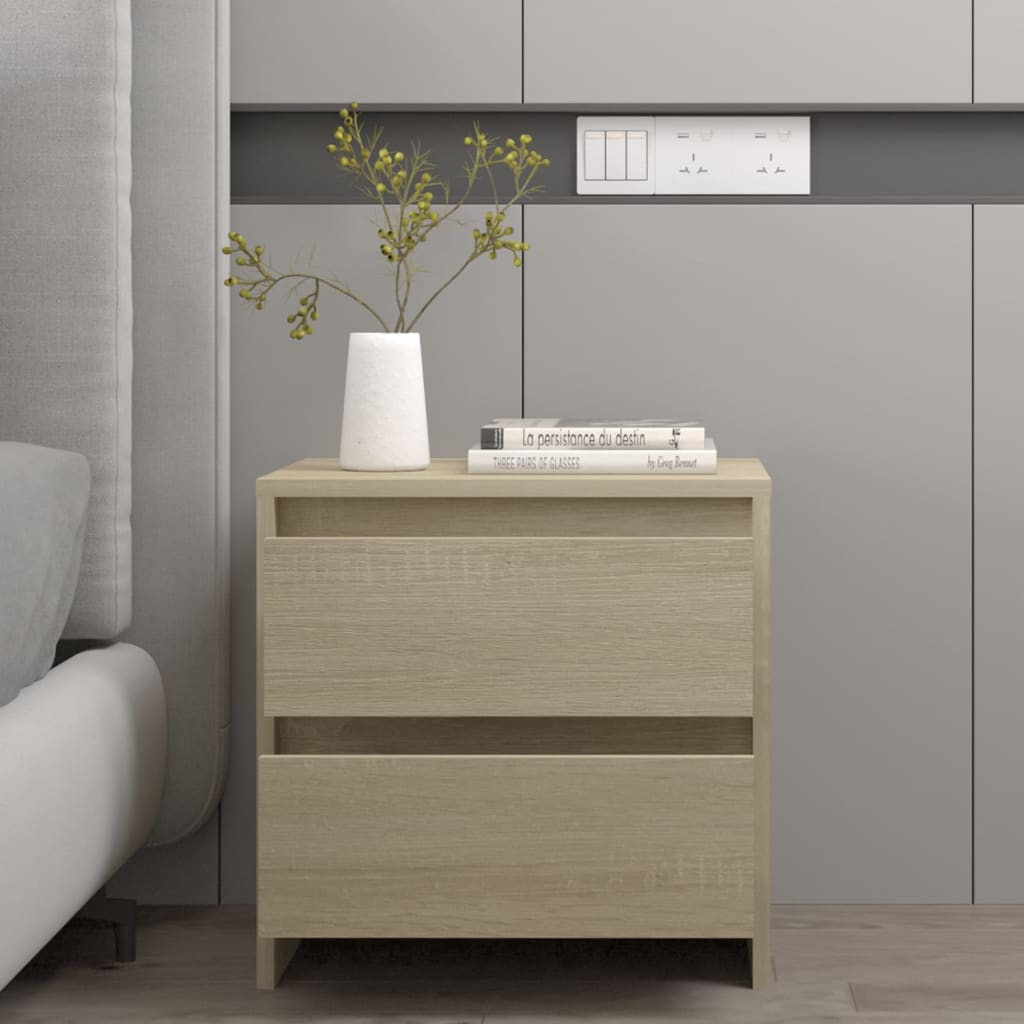Κομοδίνο Sonoma Δρυς 45x34,5x44,5 εκ. από Επεξεργασμένο Ξύλο