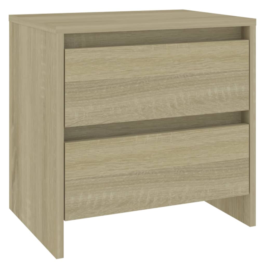 Κομοδίνα 2 τεμ. Sonoma Δρυς 45x34,5x44,5 εκ. Επεξεργασμένο Ξύλο