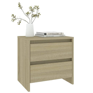 Κομοδίνα 2 τεμ. Sonoma Δρυς 45x34,5x44,5 εκ. Επεξεργασμένο Ξύλο