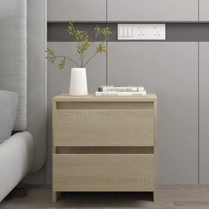 Κομοδίνα 2 τεμ. Sonoma Δρυς 45x34,5x44,5 εκ. Επεξεργασμένο Ξύλο