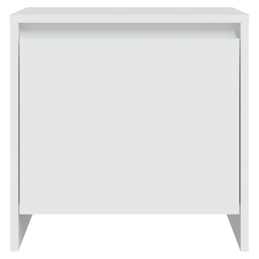 Κομοδίνο Λευκό 45 x 34 x 44,5 εκ. από Μοριοσανίδα