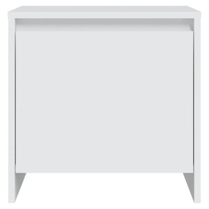 Κομοδίνο Λευκό 45 x 34 x 44,5 εκ. από Μοριοσανίδα