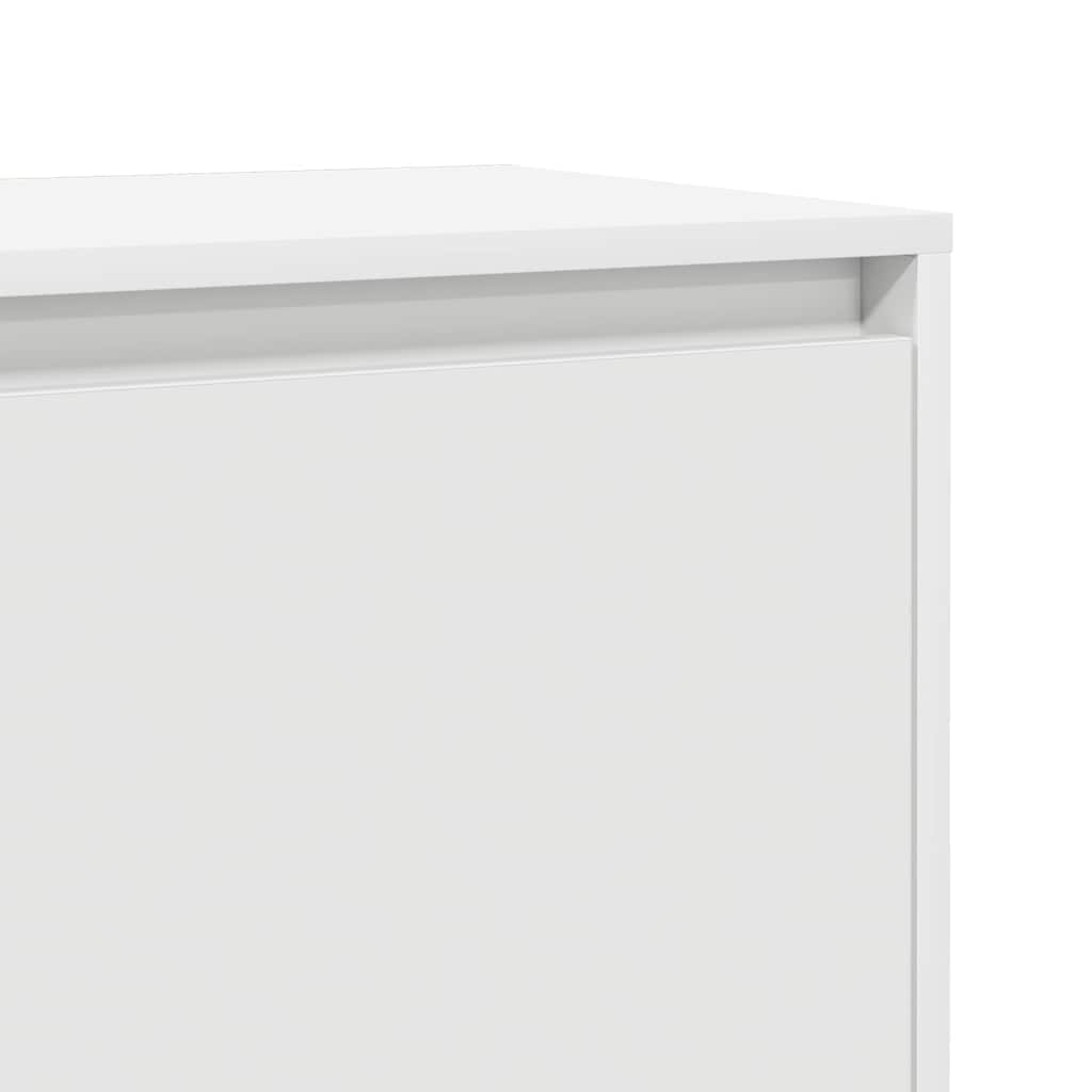 Κομοδίνο Λευκό 45 x 34 x 44,5 εκ. από Μοριοσανίδα - Pakobazaar