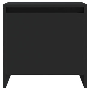 Κομοδίνο Μαύρο 45 x 34 x 44,5 εκ. από Μοριοσανίδα