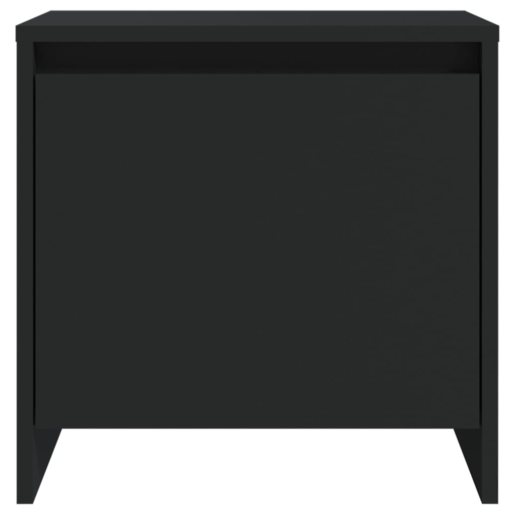 Κομοδίνο Μαύρο 45 x 34 x 44,5 εκ. από Μοριοσανίδα