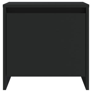 Κομοδίνο Μαύρο 45 x 34 x 44,5 εκ. από Μοριοσανίδα