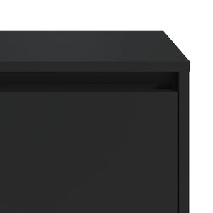 Κομοδίνο Μαύρο 45 x 34 x 44,5 εκ. από Μοριοσανίδα
