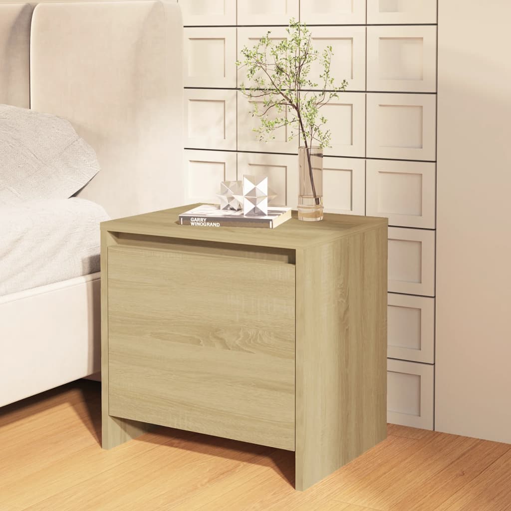 Κομοδίνο Sonoma Δρυς 45x34x44,5 εκ. από Επεξεργασμένο Ξύλο