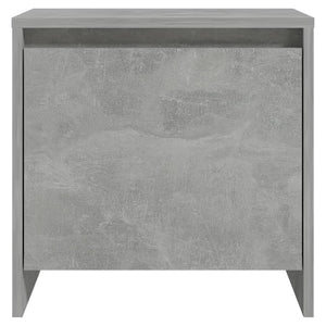 Κομοδίνα 2 τεμ. Γκρι Σκυροδέματος 45x34x44,5 εκ. Μοριοσανίδα - Pakobazaar