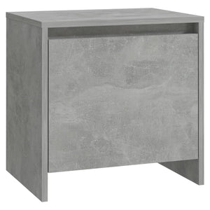 Κομοδίνα 2 τεμ. Γκρι Σκυροδέματος 45x34x44,5 εκ. Μοριοσανίδα - Pakobazaar