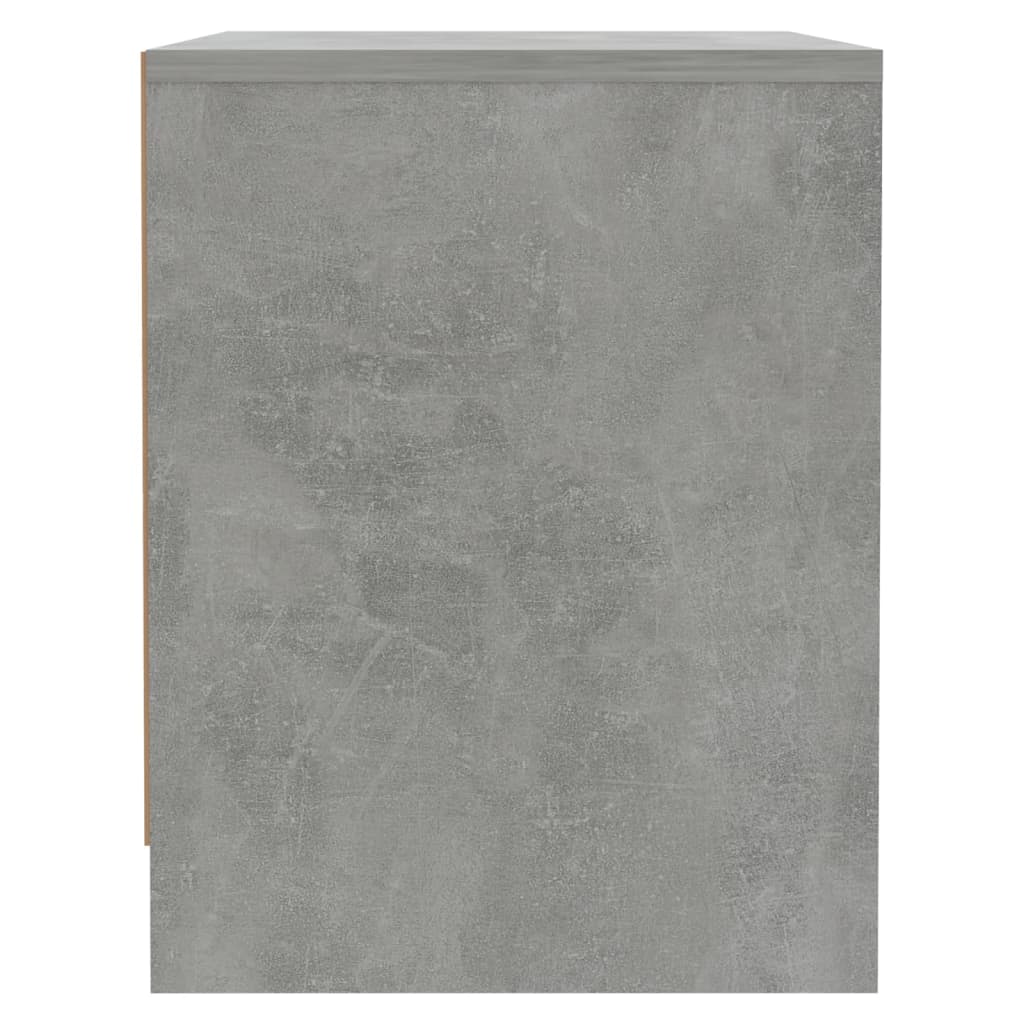 Κομοδίνα 2 τεμ. Γκρι Σκυροδέματος 45x34x44,5 εκ. Μοριοσανίδα - Pakobazaar