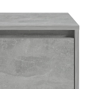 Κομοδίνα 2 τεμ. Γκρι Σκυροδέματος 45x34x44,5 εκ. Μοριοσανίδα - Pakobazaar