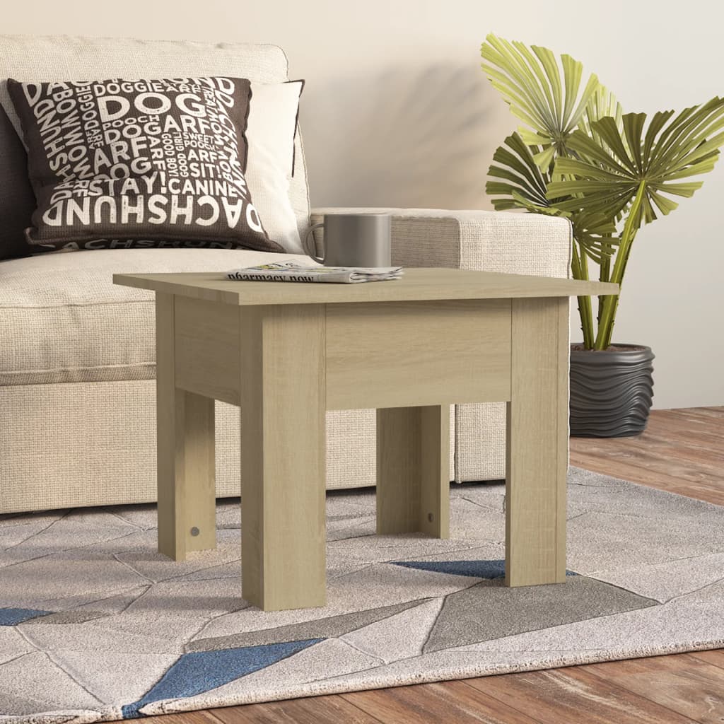 Τραπεζάκι Σαλονιού Sonoma Δρυς 55 x 55 x 42 εκ. Μοριοσανίδα