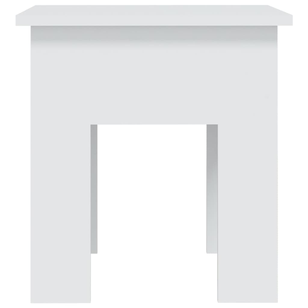 Τραπεζάκι Σαλονιού Λευκό 40 x 40 x 42 εκ. από Μοριοσανίδα