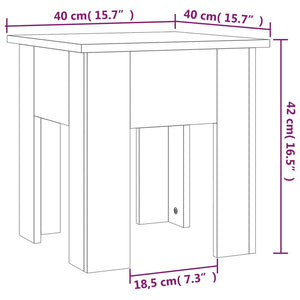 Τραπεζάκι Σαλονιού Γκρι Σκυροδέματος 40x40x42 εκ. Μοριοσανίδα