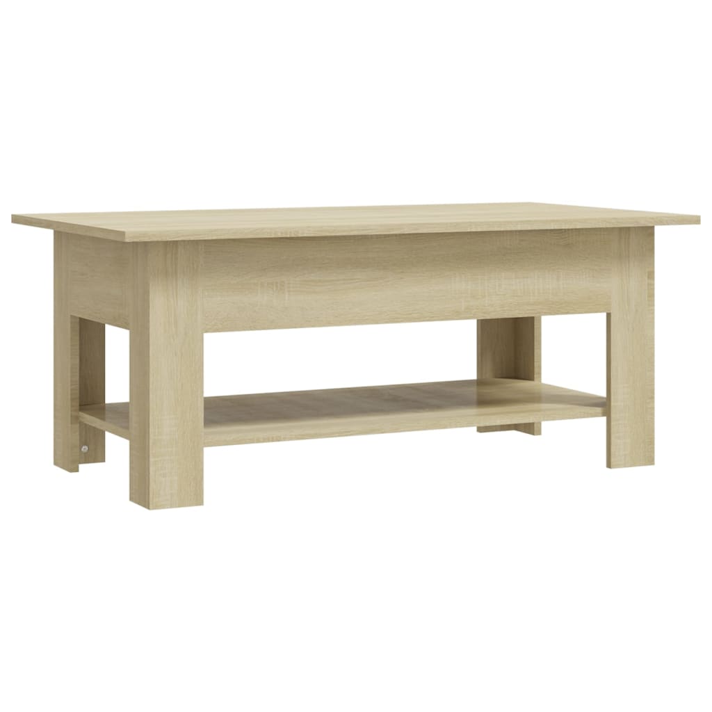 Τραπεζάκι Σαλονιού Sonoma Δρυς 102x55x42 εκ. Επεξεργασμένο Ξύλο - Pakobazaar