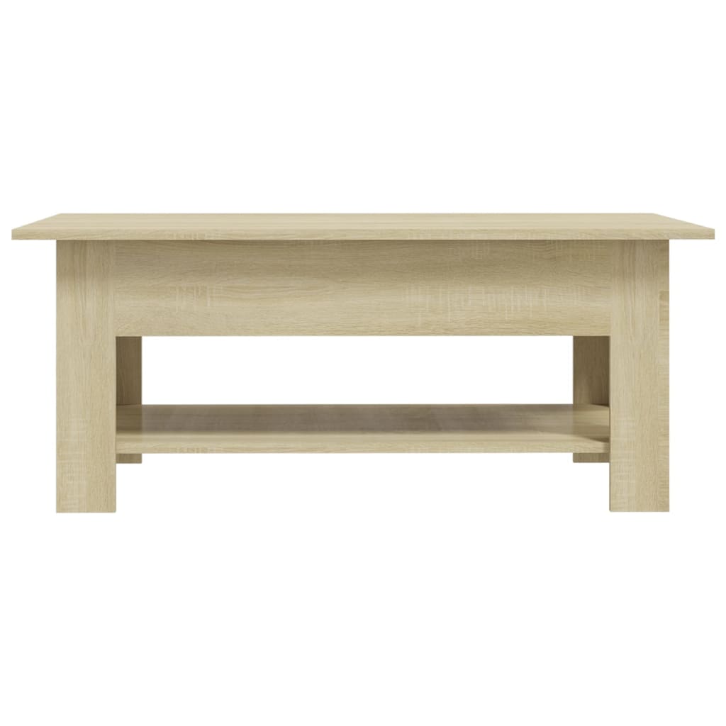 Τραπεζάκι Σαλονιού Sonoma Δρυς 102x55x42 εκ. Επεξεργασμένο Ξύλο - Pakobazaar