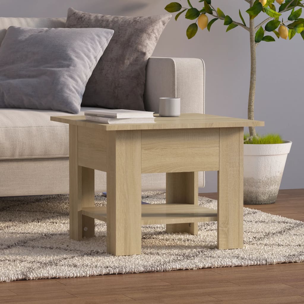 Τραπεζάκι Σαλονιού Sonoma Δρυς 55 x 55 x 42 εκ. Μοριοσανίδα - Pakobazaar