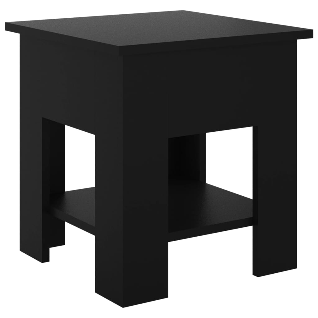 Τραπεζάκι Σαλονιού Μαύρο 40 x 40 x 42 εκ από Επεξ. Ξύλο - Pakobazaar