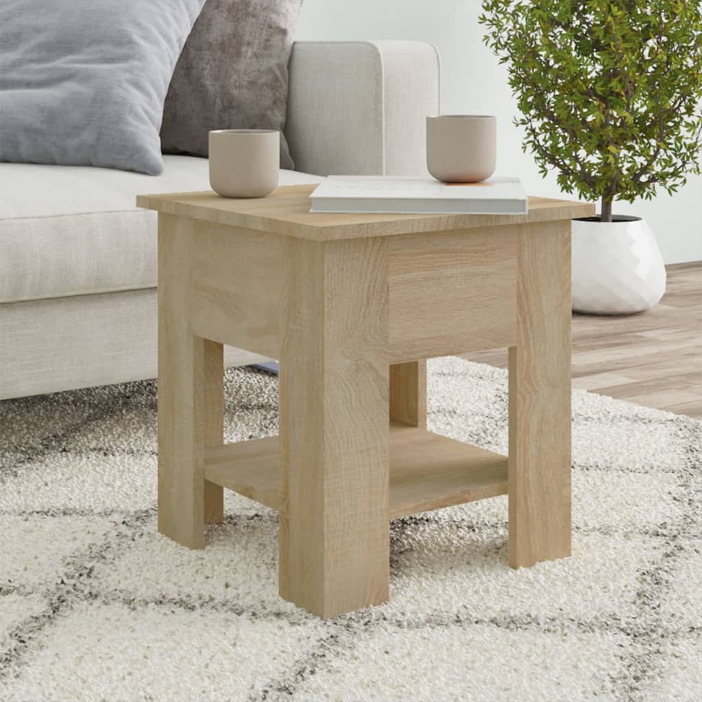 Τραπεζάκι Σαλονιού Sonoma Δρυς 40 x 40 x 42 εκ. από Συνθ. Ξύλο - Pakobazaar