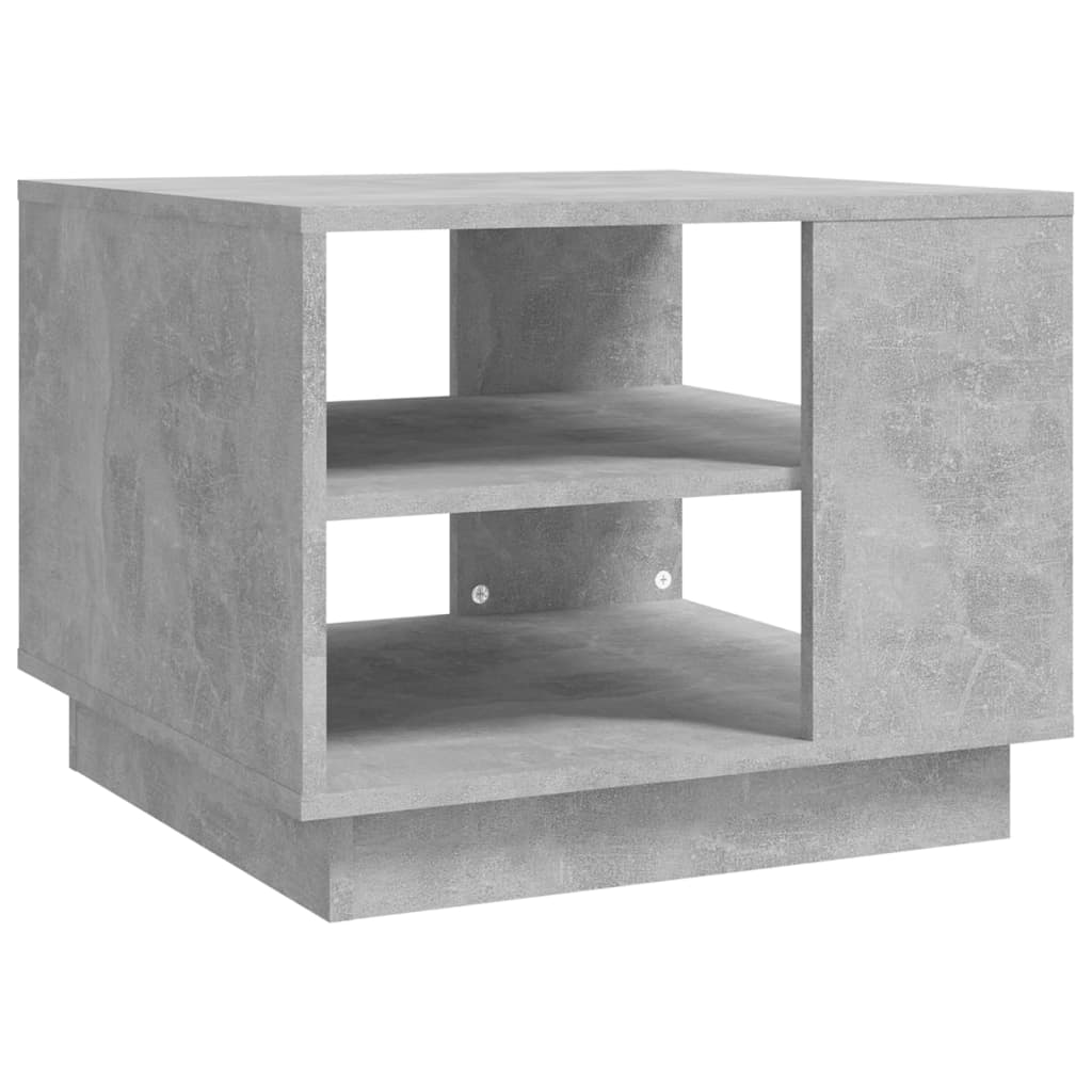 Τραπεζάκι Σαλονιού Γκρι Σκυρ. 55x55x43 εκ. Επεξεργασμένο Ξύλο