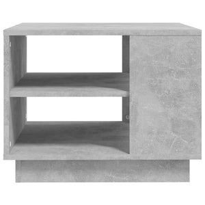 Τραπεζάκι Σαλονιού Γκρι Σκυρ. 55x55x43 εκ. Επεξεργασμένο Ξύλο