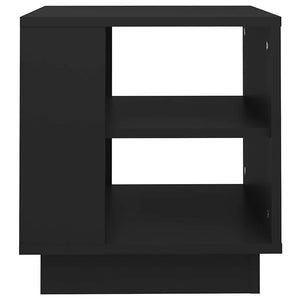 Τραπεζάκι Σαλονιού Μαύρο 40x40x43 εκ. από Επεξεργασμένο Ξύλο