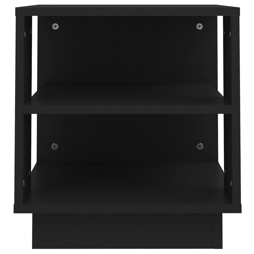 Τραπεζάκι Σαλονιού Μαύρο 40x40x43 εκ. από Επεξεργασμένο Ξύλο - Pakobazaar