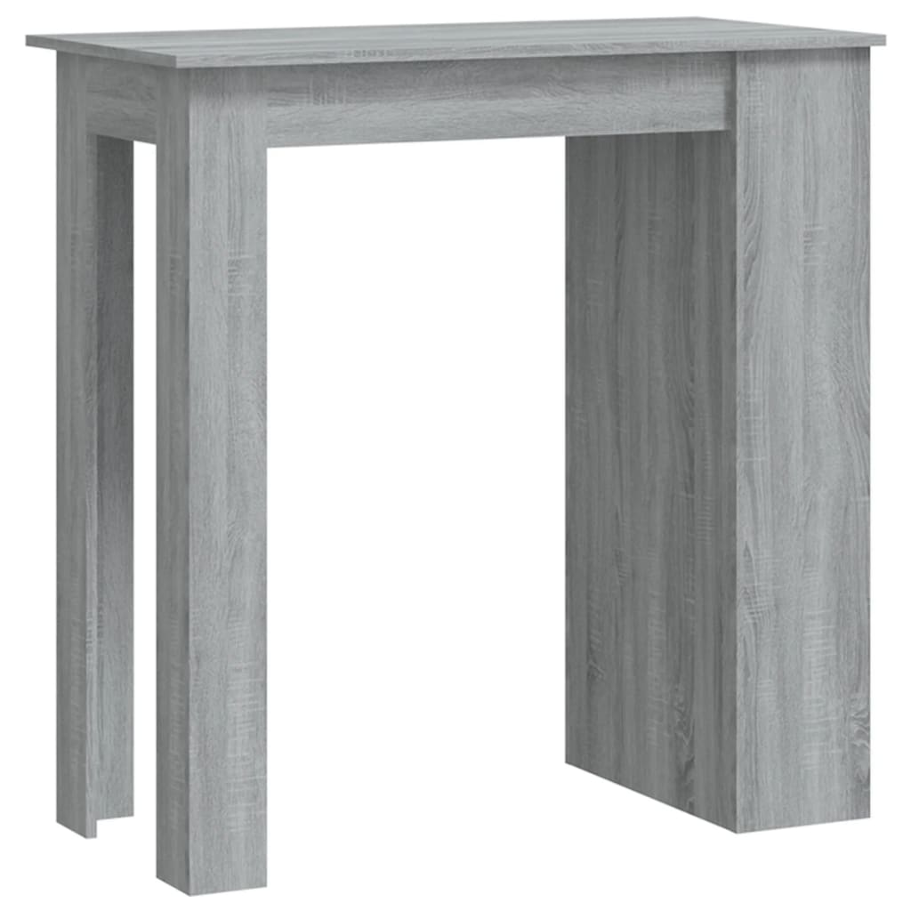 Τραπέζι Μπαρ με Ράφια Sonoma Δρυς 102x50x103,5εκ. Επεξεργ. Ξύλο