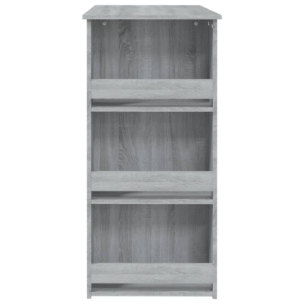 Τραπέζι Μπαρ με Ράφια Sonoma Δρυς 102x50x103,5εκ. Επεξεργ. Ξύλο