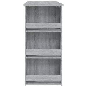 Τραπέζι Μπαρ με Ράφια Sonoma Δρυς 102x50x103,5εκ. Επεξεργ. Ξύλο