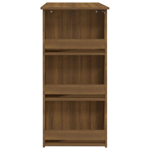Τραπέζι Μπαρ με Ράφια Sonoma Δρυς 102x50x103,5 εκ. Επεξ. Ξύλο