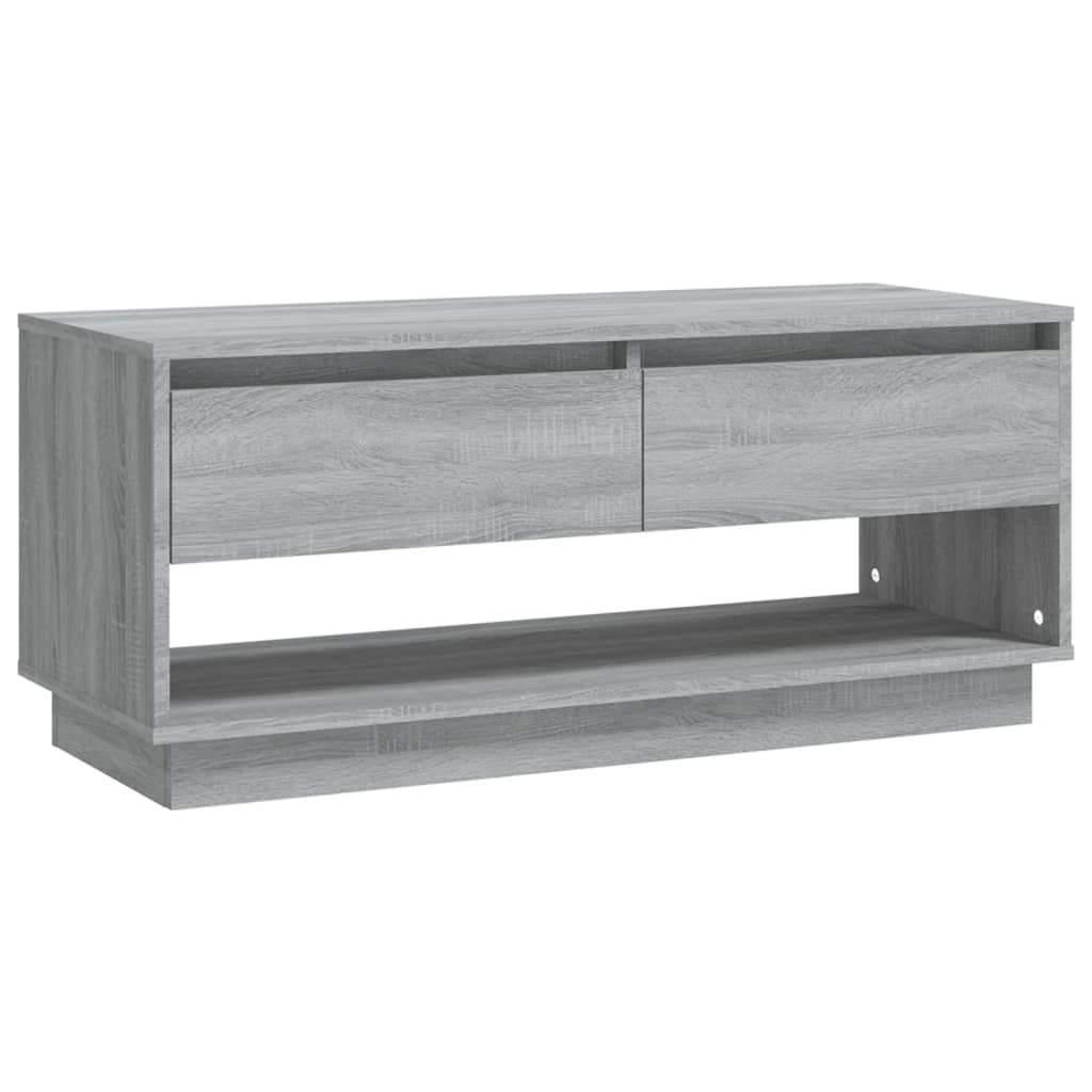 Έπιπλο Τηλεόρασης Γκρι Sonoma 102x41x44 εκ. από Επεξεργ. Ξύλο