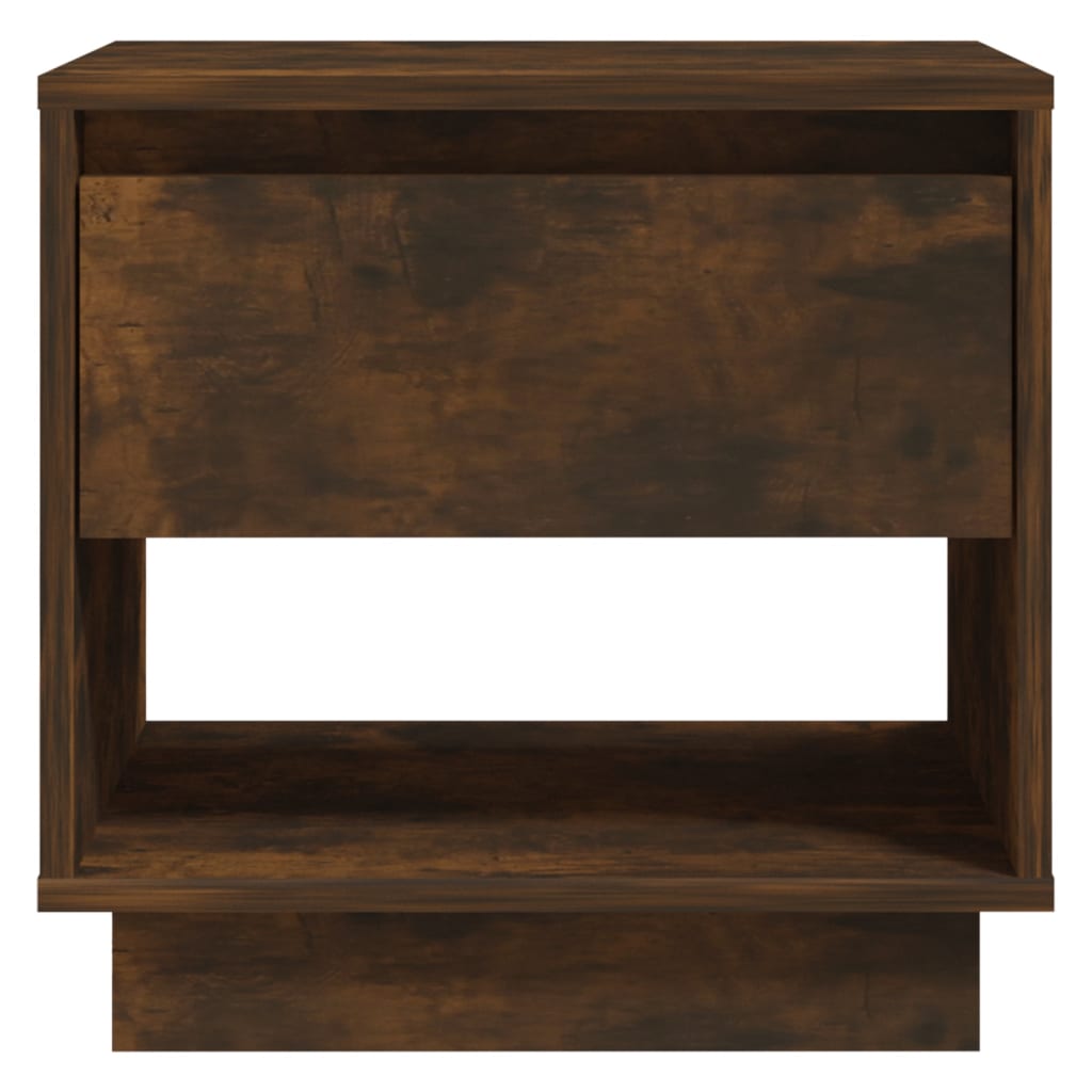 Κομοδίνα 2 τεμ. Καπνιστή Δρυς 45 x 34 x 44 εκ. Επεξεργ. Ξύλο