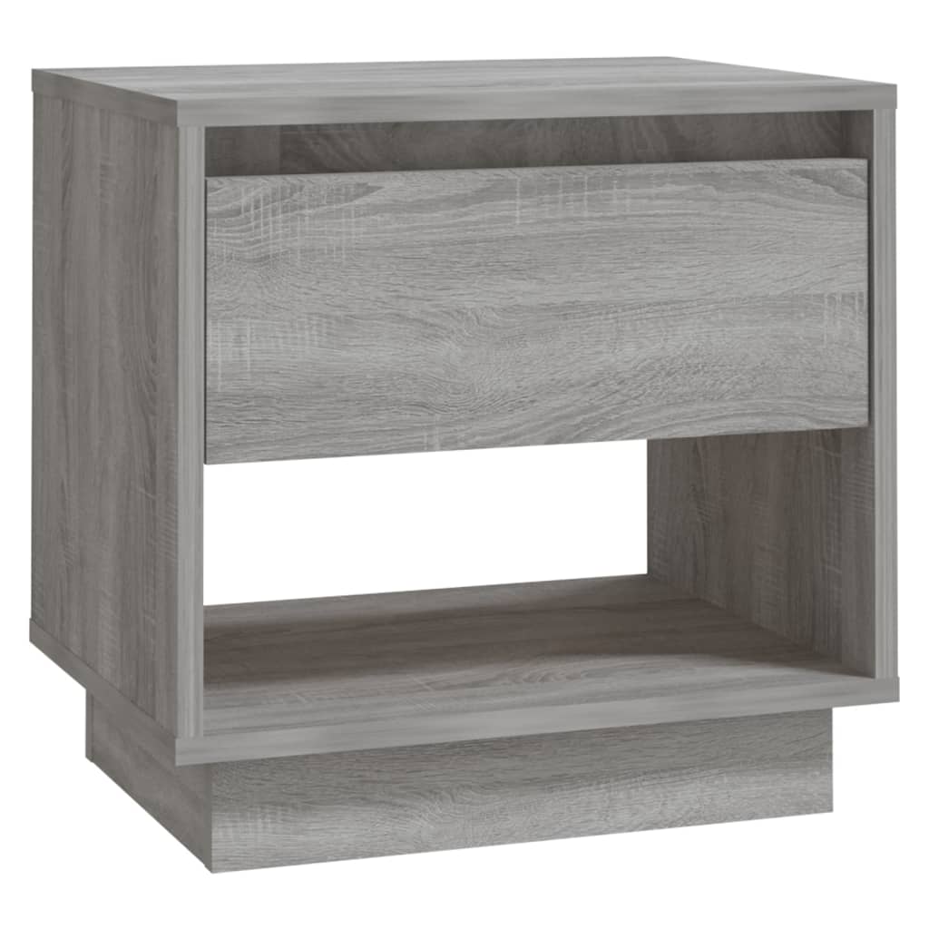 Κομοδίνο Χρώμα Γκρι Sonoma 45 x 34 x 44 εκ. από Μοριοσανίδα