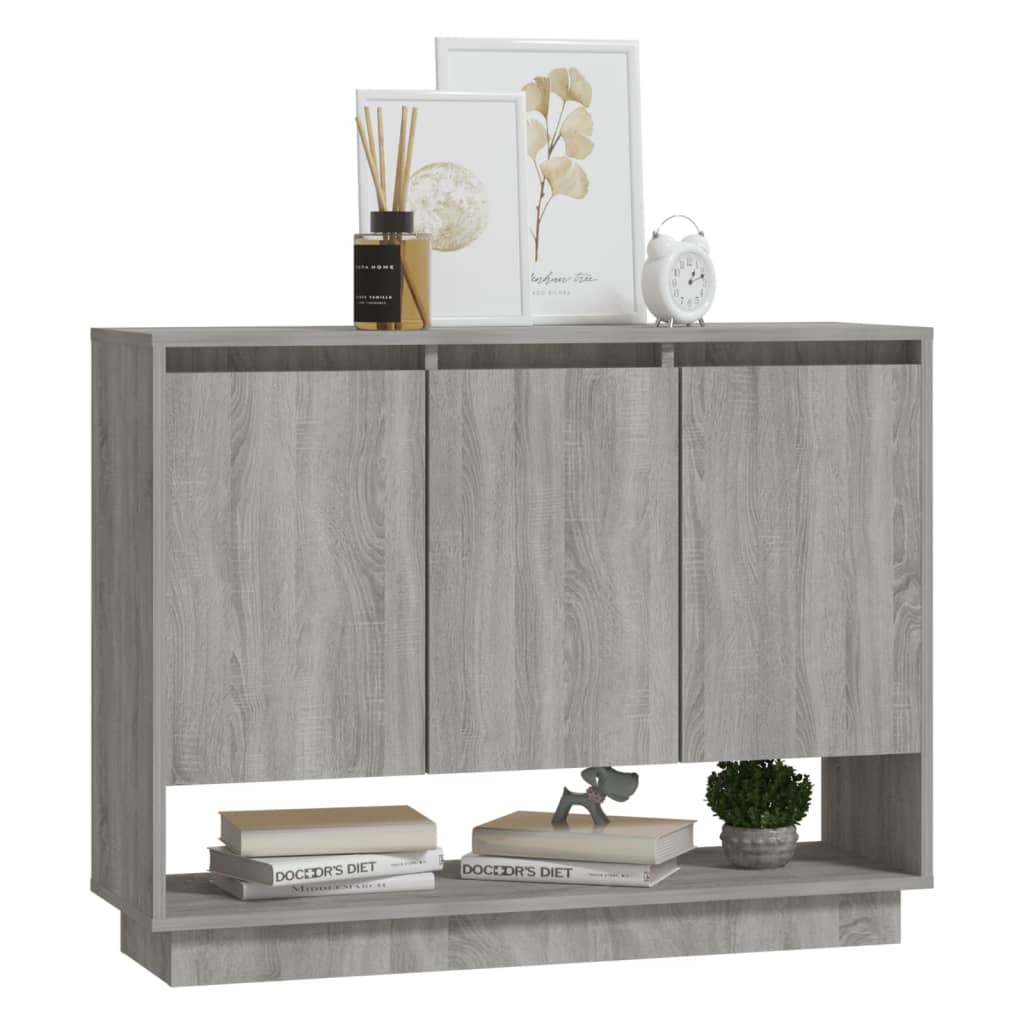 Ντουλάπι Γκρι Sonoma 97x31x75 εκ. από Επεξεργασμένο Ξύλο