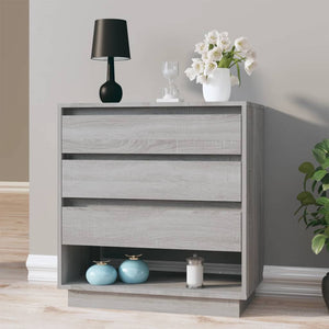 Μπουφές Γκρι Sonoma 70x41x75 εκ. από Επεξεργασμένο Ξύλο