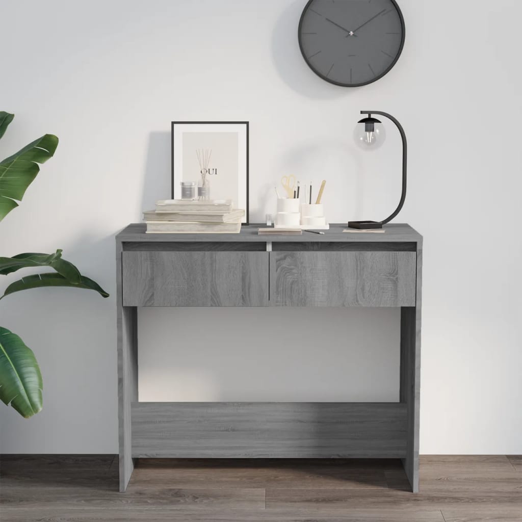 Τραπέζι Κονσόλα Γκρι Sonoma 89x41x76,5 εκ. Επεξεργασμένο Ξύλο