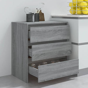 Μπουφές Γκρι Sonoma 70x41x75 εκ. από Επεξεργασμένο Ξύλο