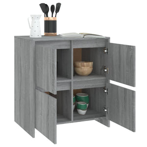 Μπουφές Γκρι Sonoma 70x41x75 εκ. από Επεξεργασμένο Ξύλο