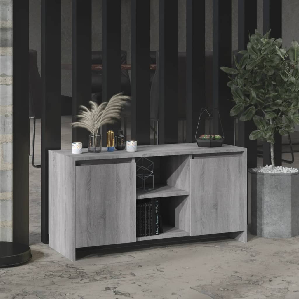 Έπιπλο Τηλεόρασης Γκρι Sonoma 102x37,5x52,5 εκ. από Επεξ. Ξύλο - Pakobazaar