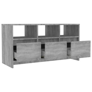 Έπιπλο Τηλεόρασης Γκρι Sonoma 102x37,5x52,5 εκ. από Επεξ. Ξύλο