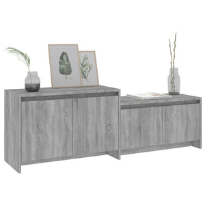 Έπιπλο Τηλεόρασης Γκρι Sonoma 146,5x35x50 εκ. Επεξεργ. Ξύλο