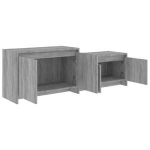 Έπιπλο Τηλεόρασης Γκρι Sonoma 146,5x35x50 εκ. Επεξεργ. Ξύλο